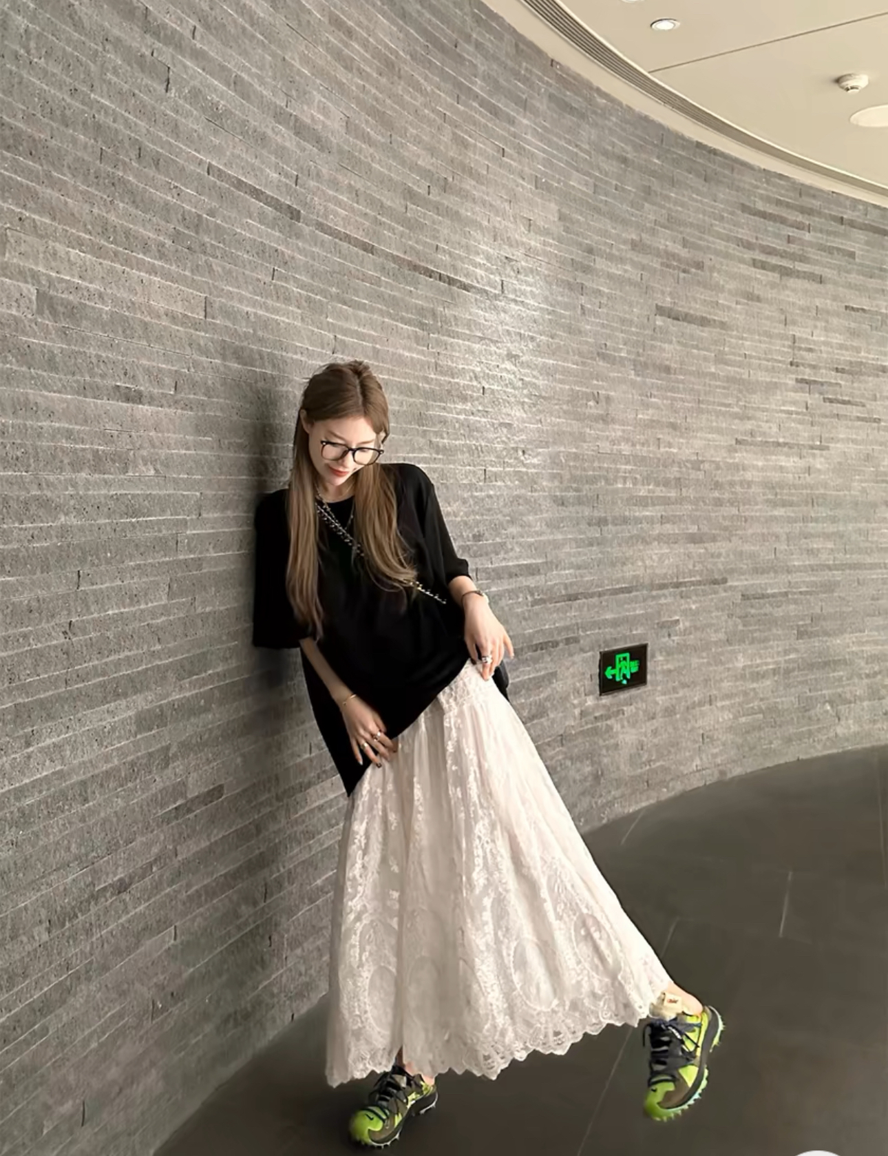 LU*桃xi儿/马家闪闪t恤短袖女小众宽松设计感oversize