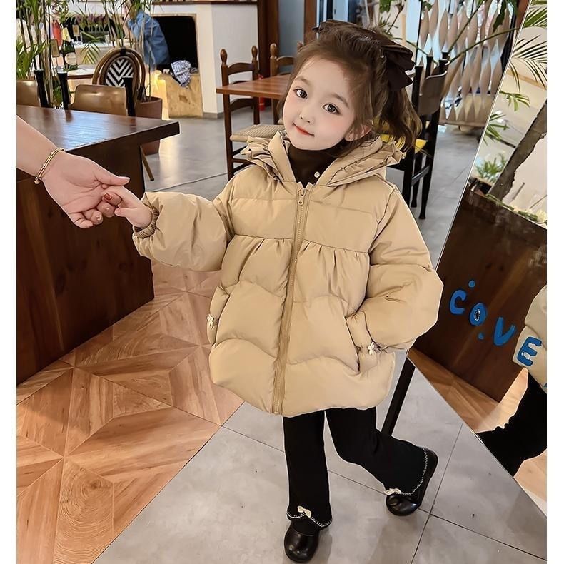 女童冬装棉服2024新款小女孩洋气冬季棉袄女宝宝加厚外套儿童棉衣