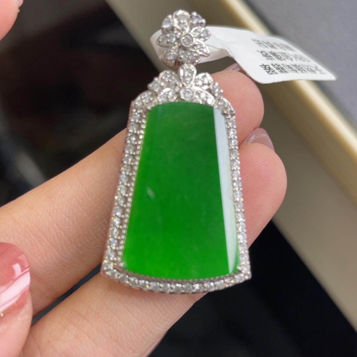 【闪购商品】翡翠颈饰18K金镶嵌