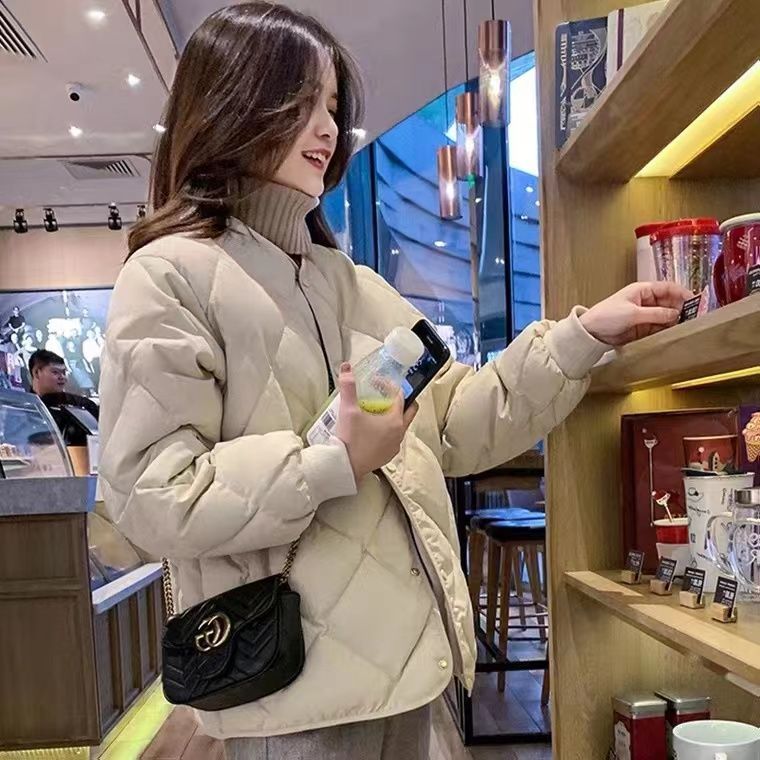 轻薄小款羽绒服外套2023女装冬季小个子短款羽绒服外套