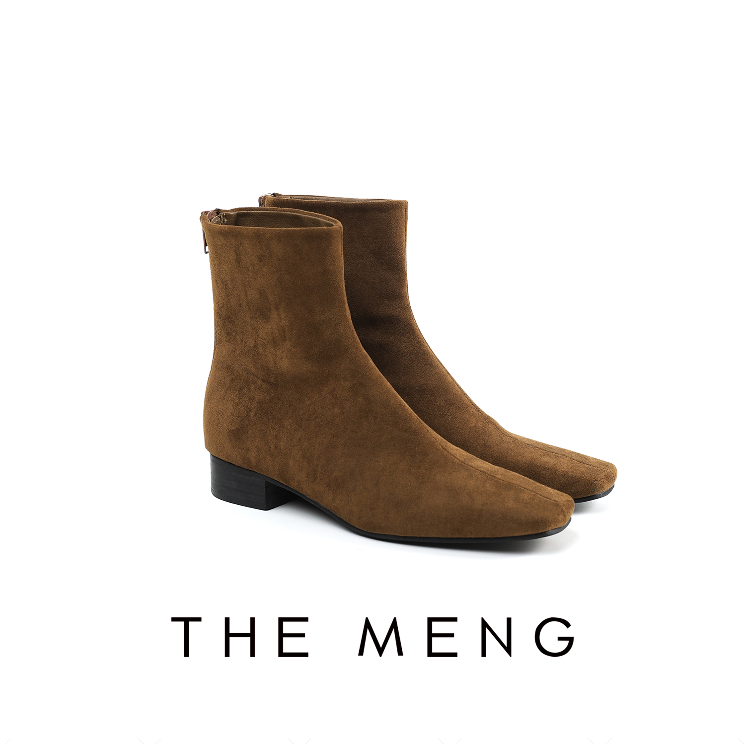 THE MENG【搭配单品】低跟方头时尚百搭瘦瘦鞋靴#L3784