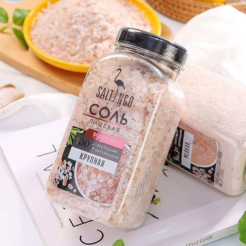 俄罗斯无碘盐瓶食用盐玫瑰盐家用矿盐大粒盐调味食用盐笋0g
