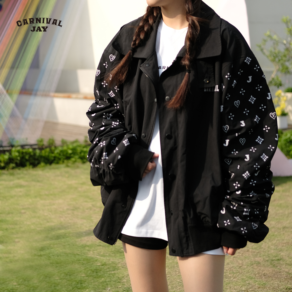 周杰伦嘉年华演唱会特别款拼花夹克