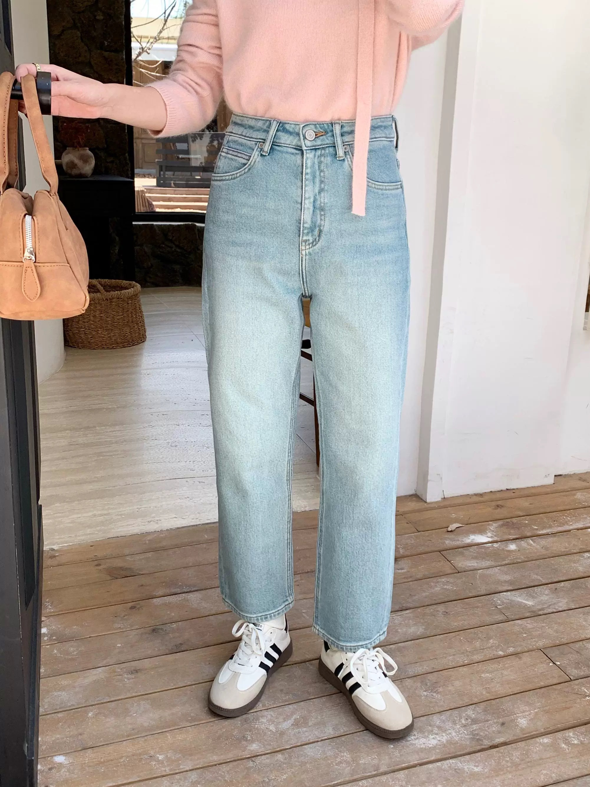 加绒牛仔裤，直播间扣码数，购物车拍下！