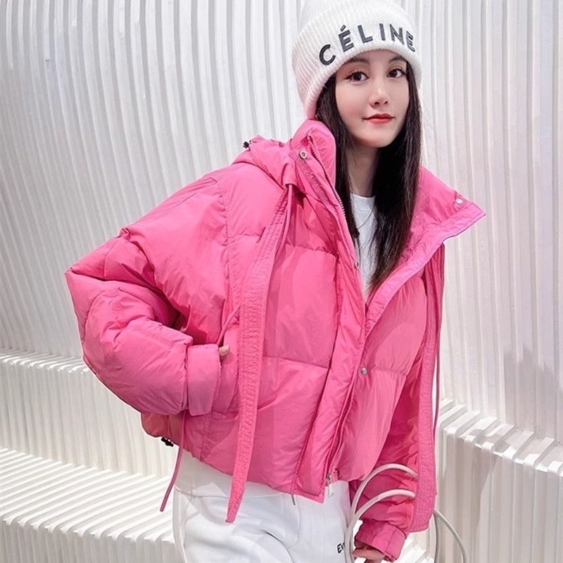 波司豋羽绒服女2023年冬季新款短款面包服加厚外套小众高级感设计