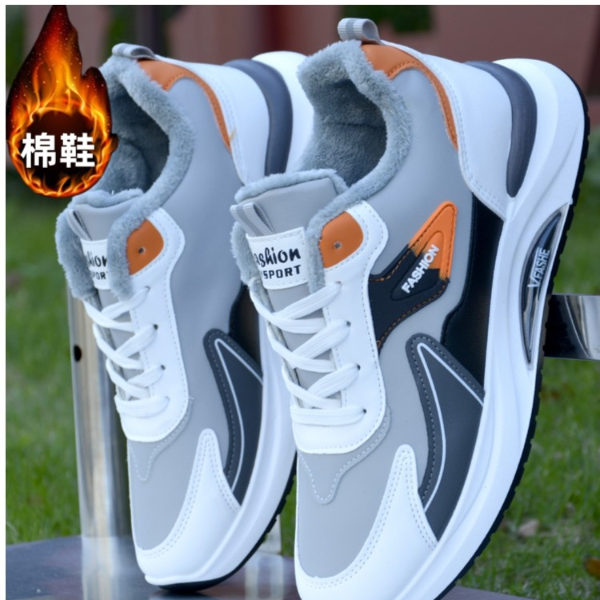 棉鞋男冬季加绒运动鞋轻便防滑休闲鞋防寒耐磨男士防臭跑步鞋子