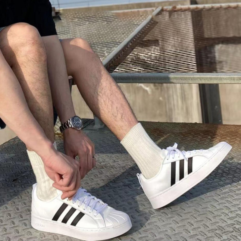 正品Adidas阿迪达斯男时尚百搭运动休闲软贝壳运动休闲板鞋GW5488