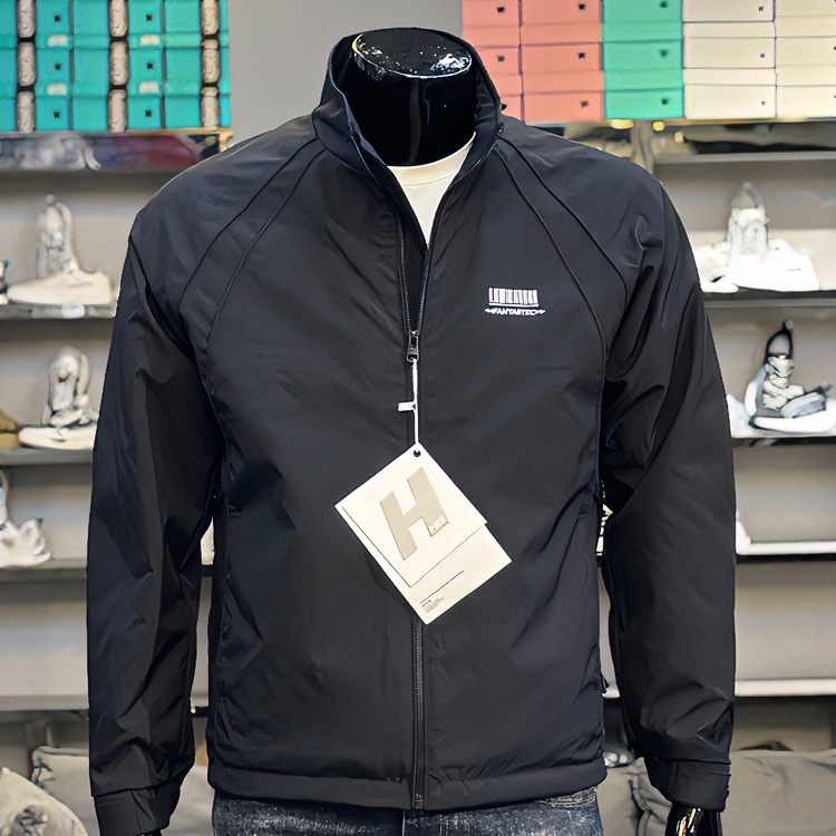 2024秋季新款外套男立领字母男士二棉修身上衣休闲时尚棉衣夹克男