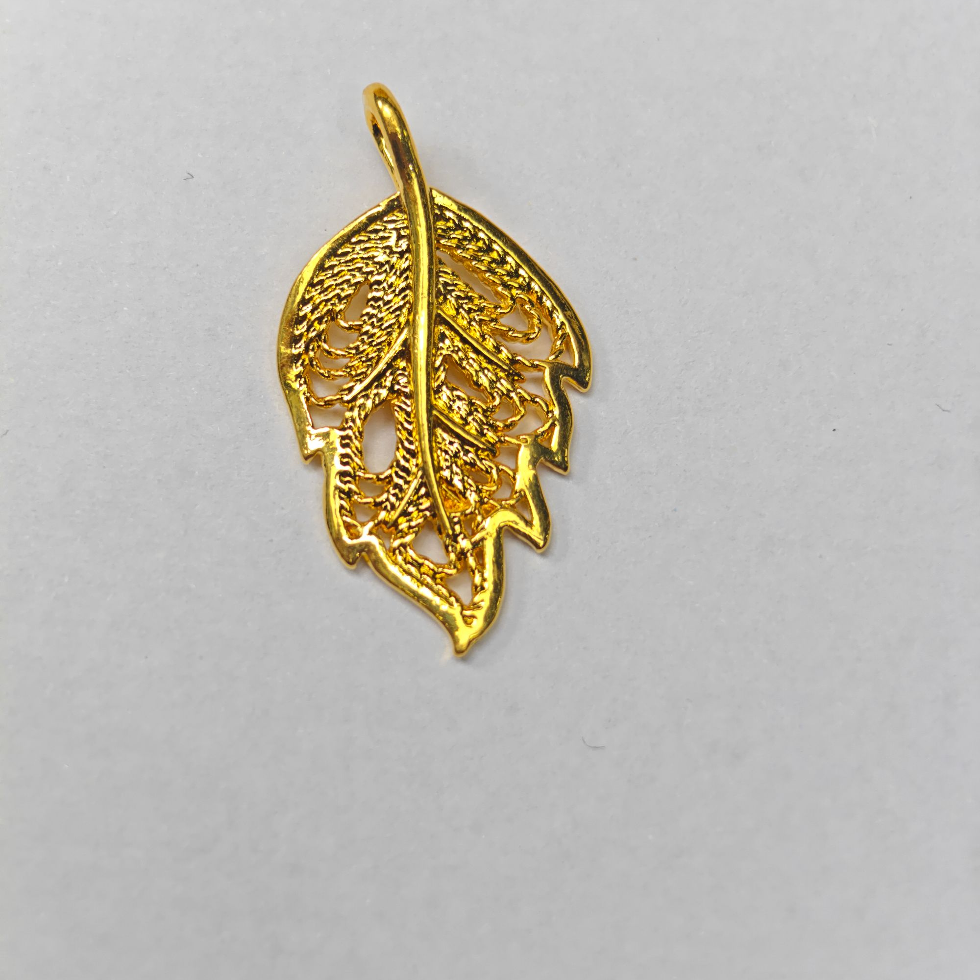 传奇甄选——999足金精美百搭款叶子吊坠——（1366）