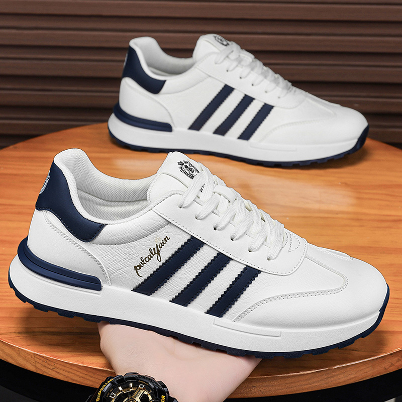 【保罗】2025男士休闲鞋潮流百搭时尚休闲男鞋软底软面舒适防滑耐磨