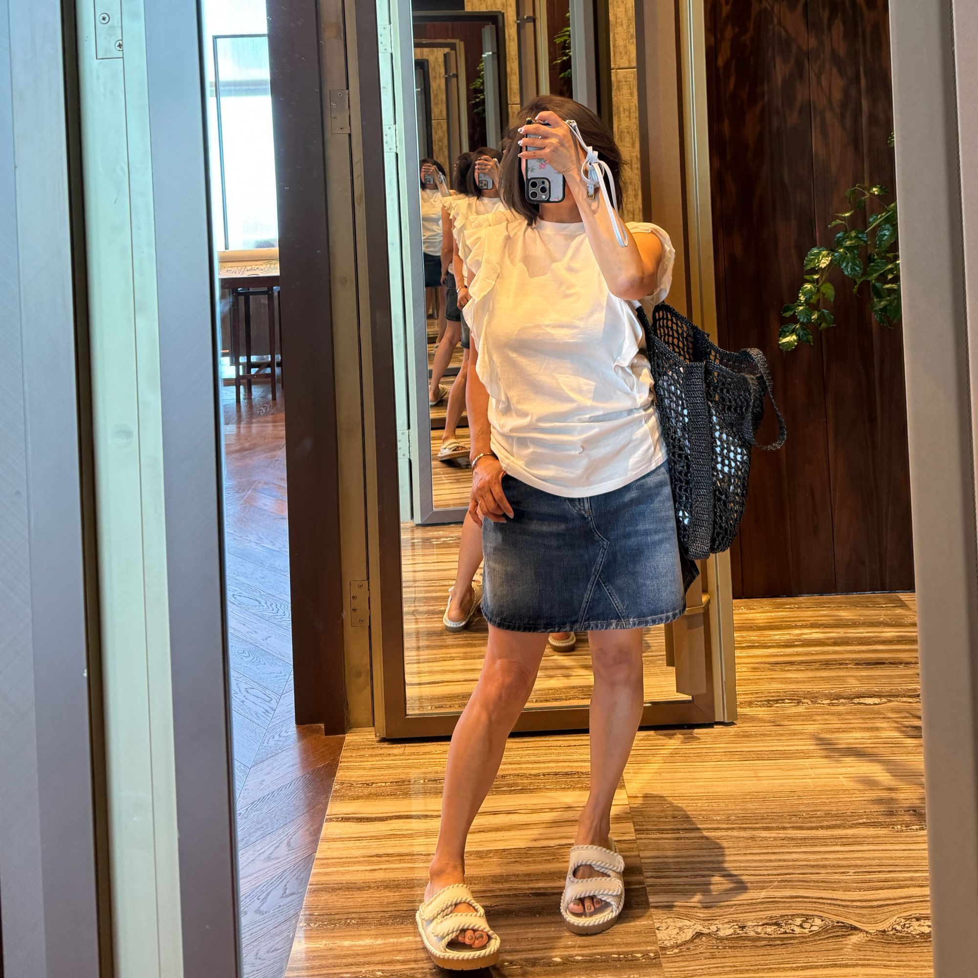 COCOLINDA  | “菲菲边”荷叶花边袖T恤 T1392