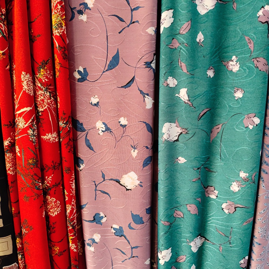 夏季多种连衣裙面料，不支持七天只卖面料多种花型印花休闲民族风