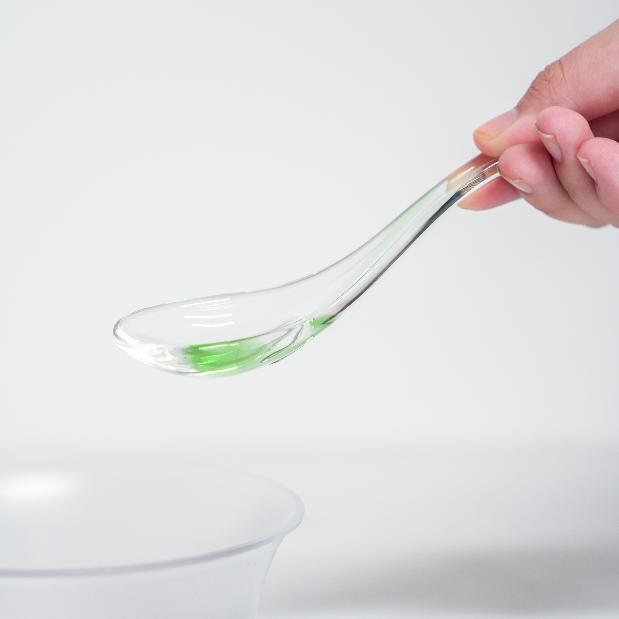 KANPURA/卡普拉水晶手工勺子飘绿家用冷泡勺