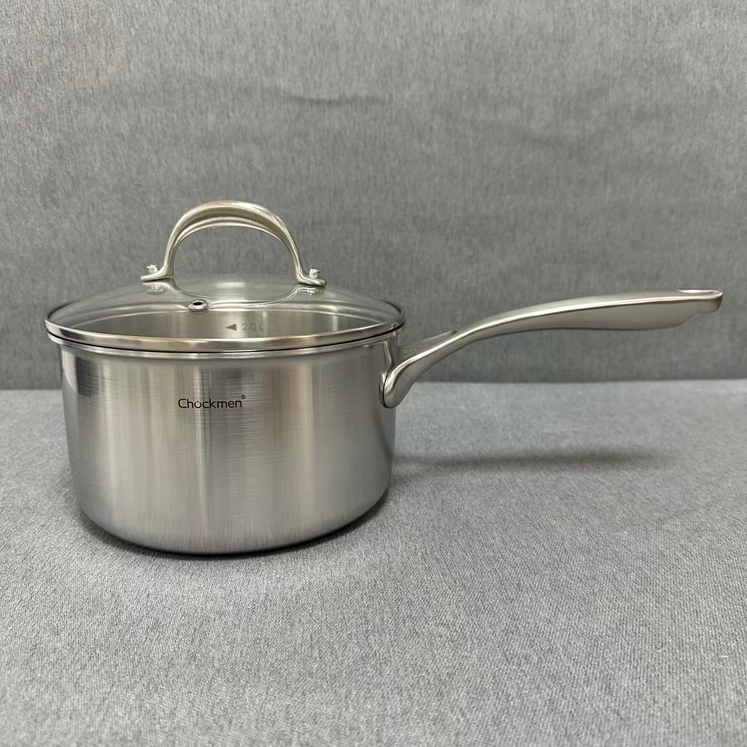 7-005 Chockmen不锈钢单柄奶锅18*10.5CM  重约1.5KG