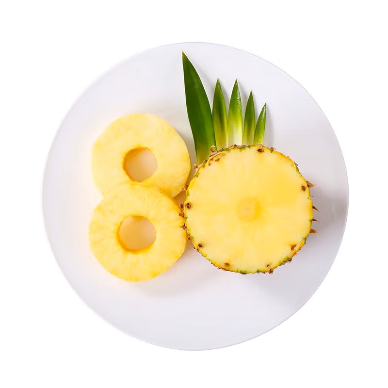 香水凤梨1个 约2斤（切开有黄斑溏心属正常现象，商品会更甜，介意慎拍）