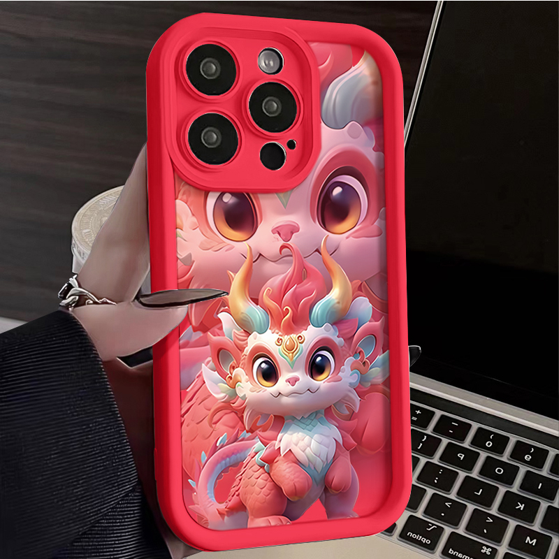 龙年限定iphone15手机壳苹果14promax小神龙13华为vivo小米oppo软