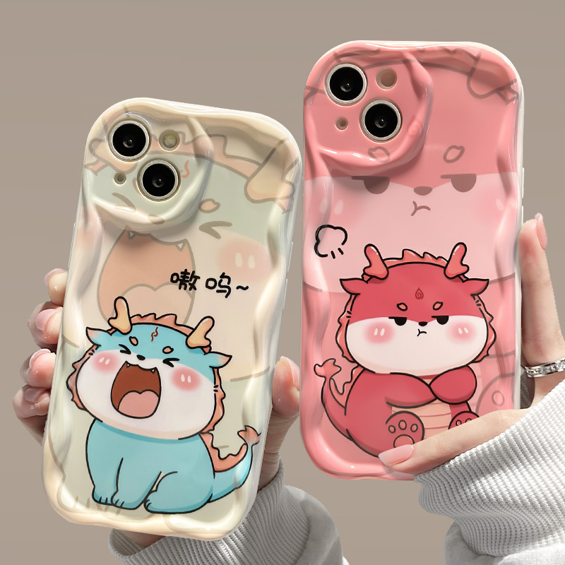 小青龙嗷呜苹果13华为/vivo/oppo/小米iPhone14promax小众手机壳