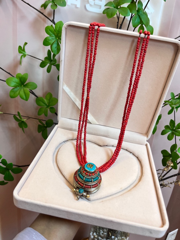 非金属陶瓷项链 央稞【1尼泊儿立体噶唔爆款项链】含链子藏式新款