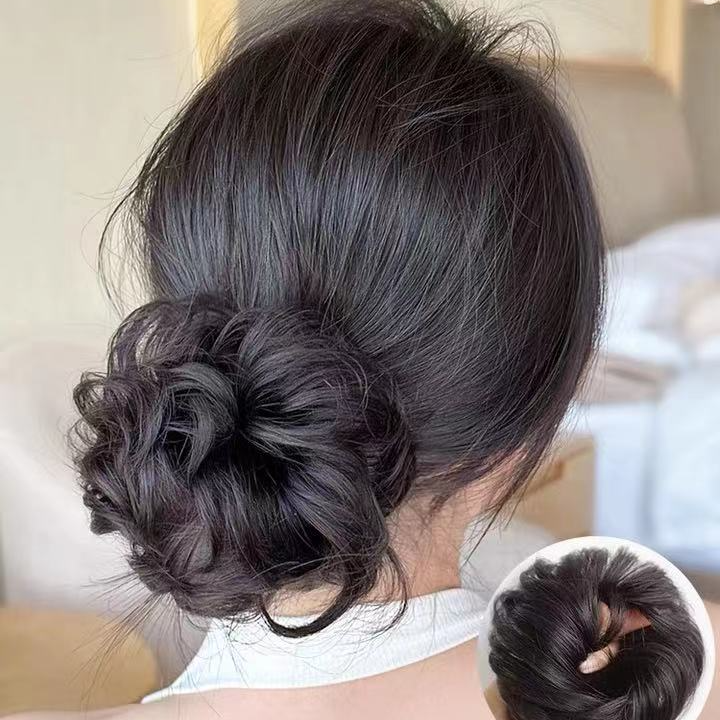 假发女士发圈加大蓬松显发量丸子头发圈