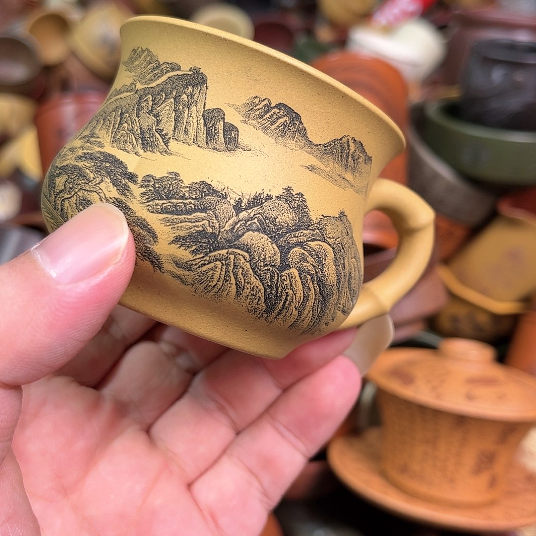 紫砂茶杯全手工紫砂主人杯