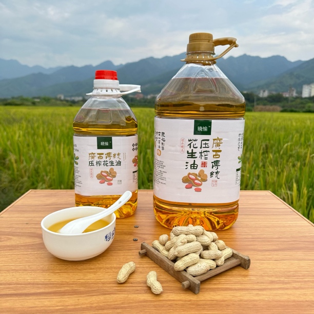 【晓愉】广西本地家乡精选花生米自榨纯正花生油、儿时味、纯正香