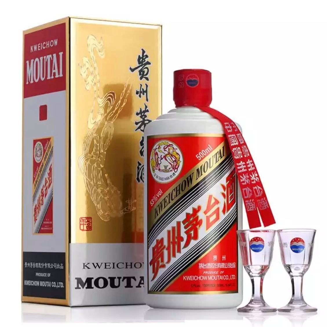 KWEICHOW MOUTAI/贵州茅台24/25年随机发货 飞天茅台500ml53度