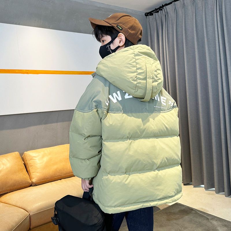 男童冬季羽绒服儿童新款大童加厚外套冬装男孩帅气炸街洋气潮