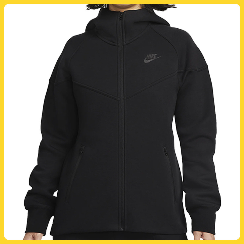 nike耐克女子W NSW TCH FLC WR FZ HDY双旦礼针织外套FB8339-010