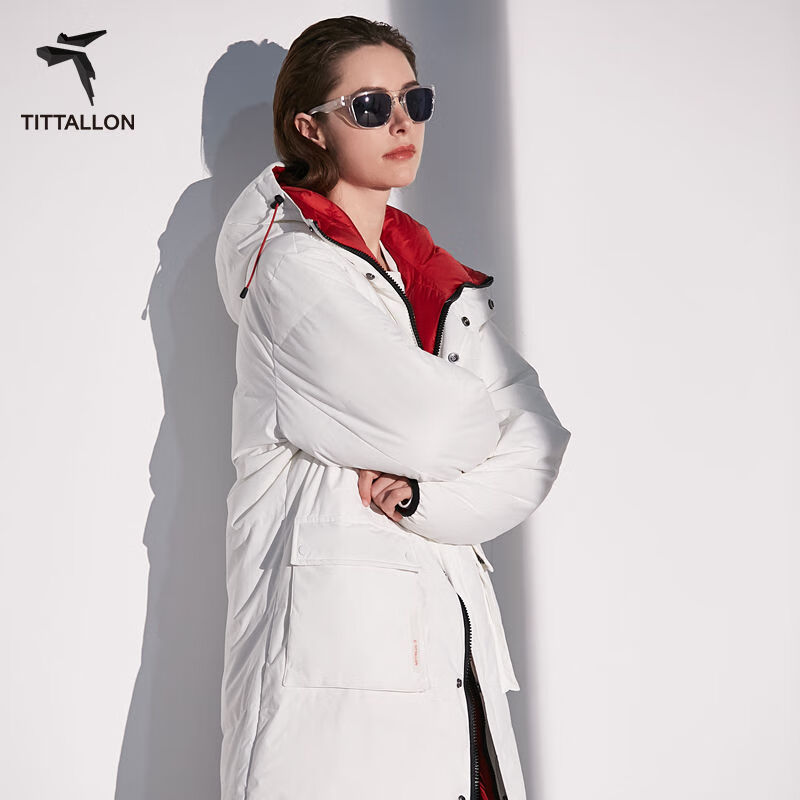 TITTALLON/体拓长款羽绒服800蓬极寒双面防风防泼水超厚鹅绒服男