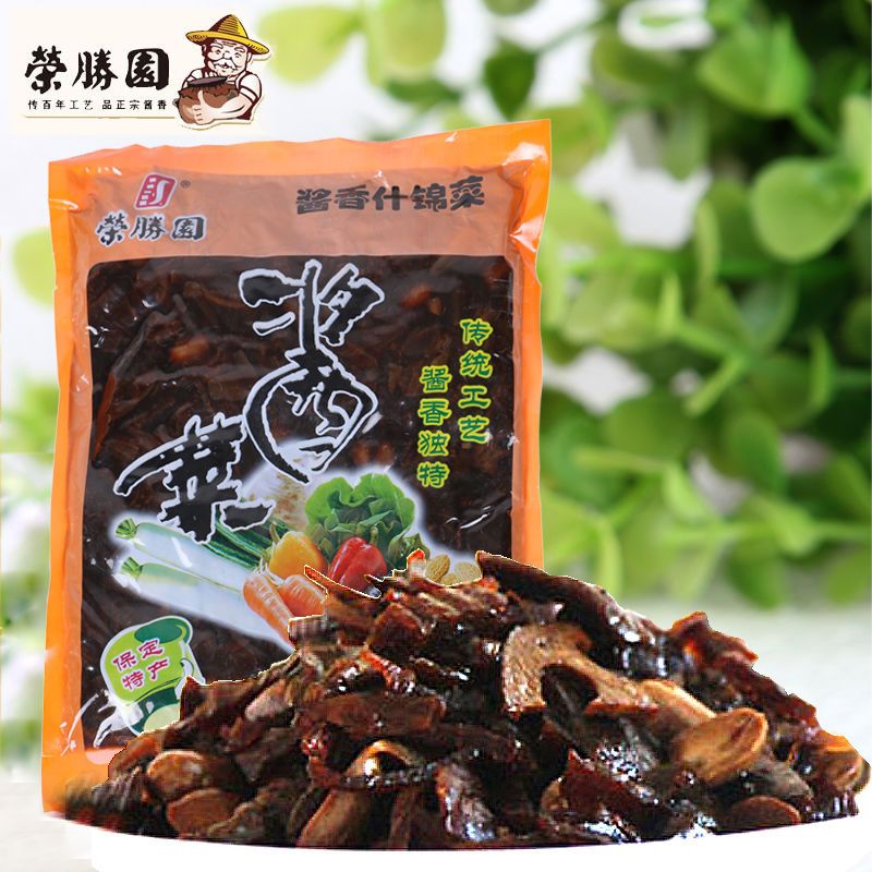 保定荣胜园酱菜2斤装什锦菜咸菜丝花生仁地露酱香下饭开胃菜100g