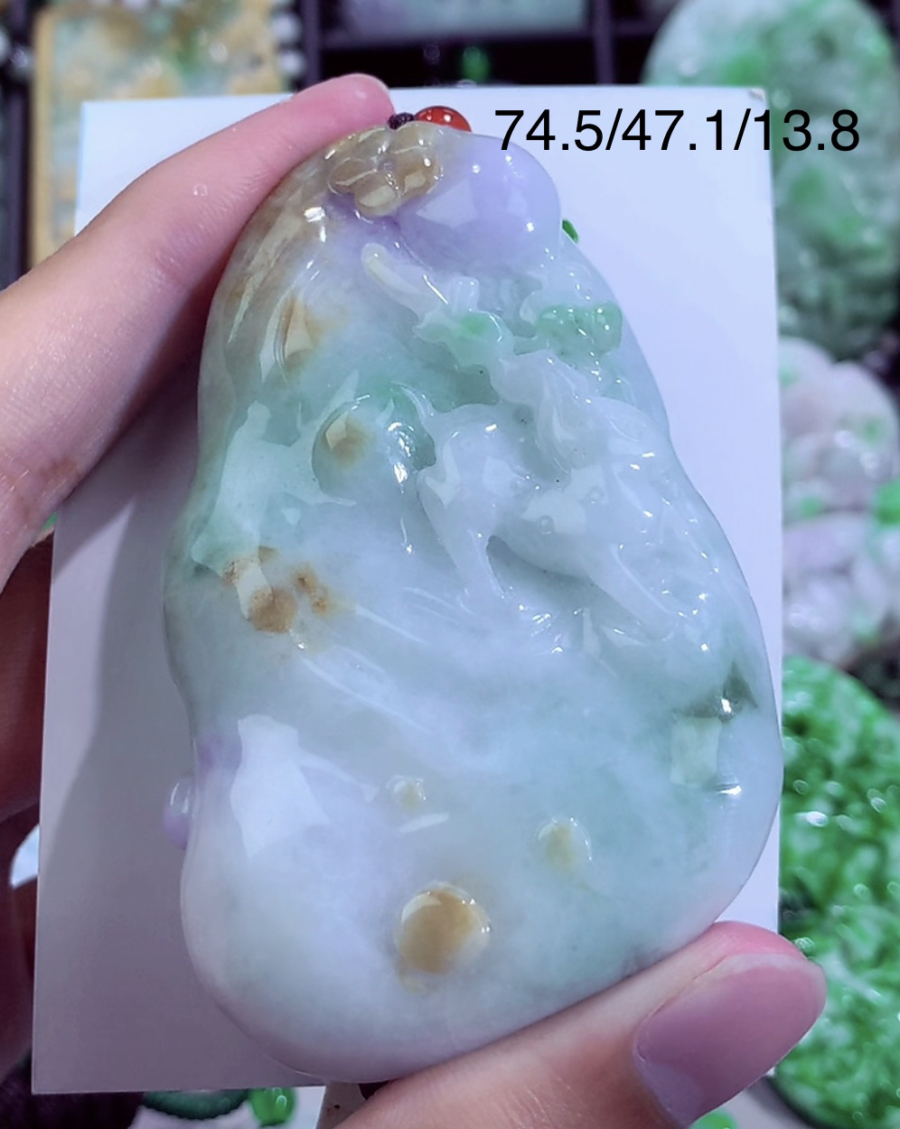 缅甸天然A货一路有你吊坠