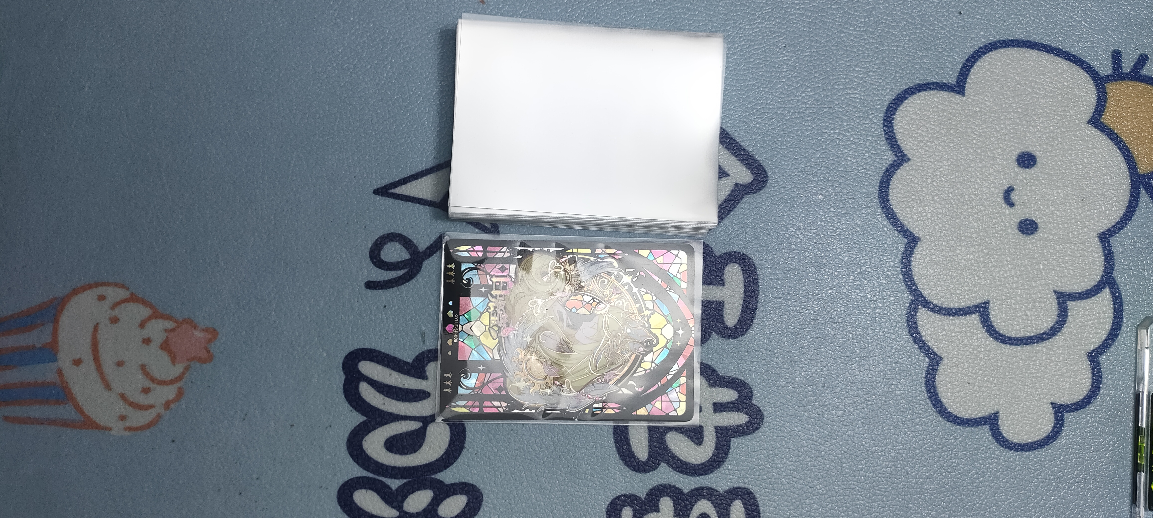 叶罗丽卡片卡套56x130mm卡牌专用收藏卡膜开口封口透明高清保护套