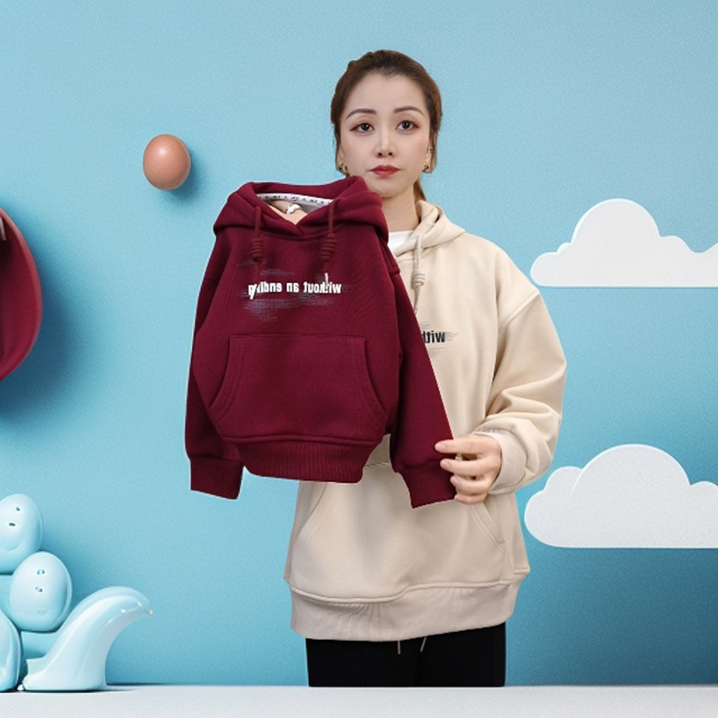 儿童连帽卫衣秋冬新款加绒加厚运动洋气时尚冬季休闲中性外套