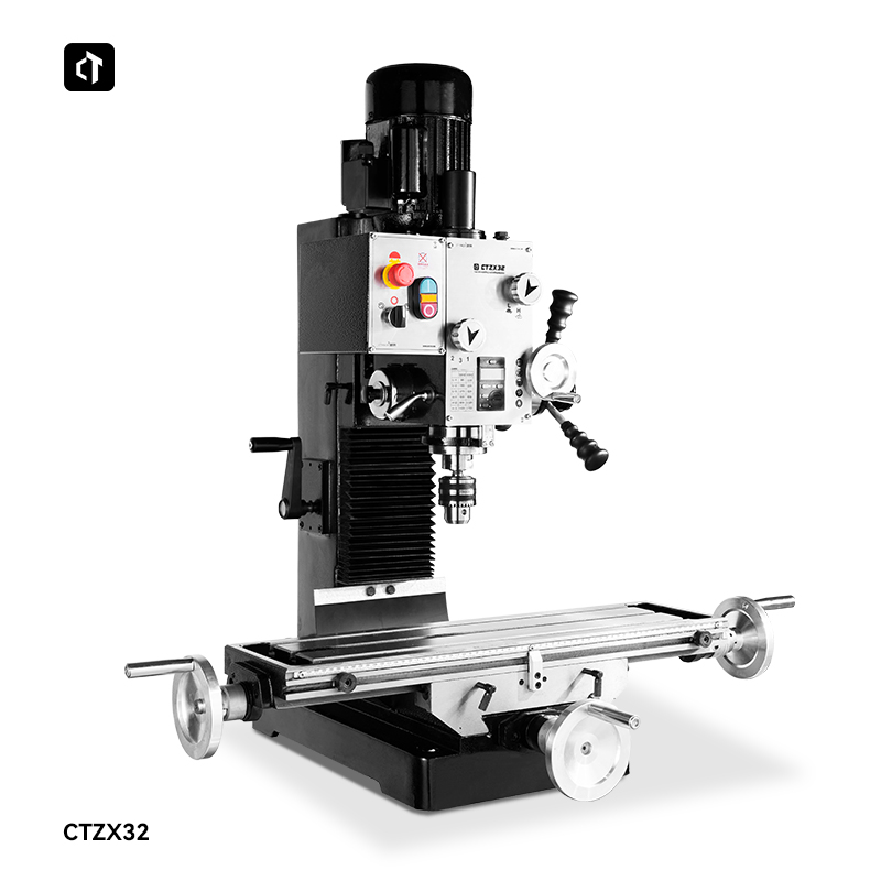 呲铁CTZX32钻铣床多功能钻铣床家用钻床铣床小型铣床台钻重型铣床