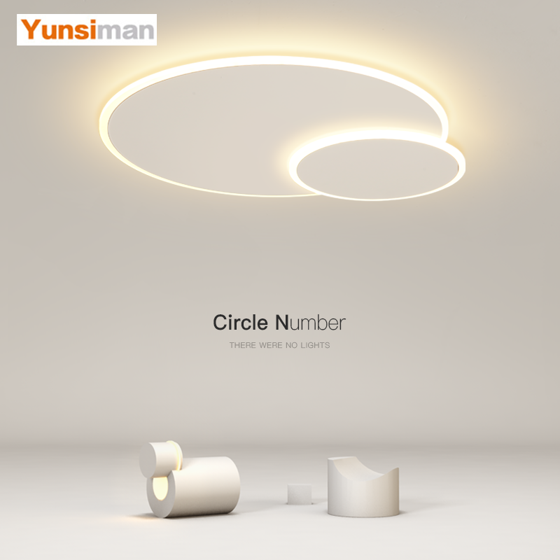 led吸顶灯简约现代客厅灯创意温馨主卧室灯餐厅书房房间中山灯具