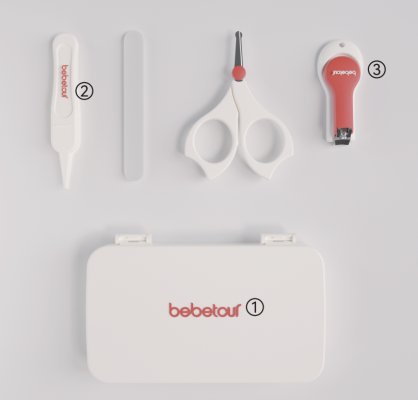 BEBETOUR 指甲剪便携四件套