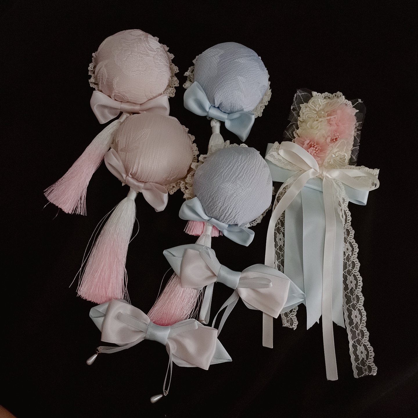 晚安桃桃头饰配饰发包/花丸/边夹