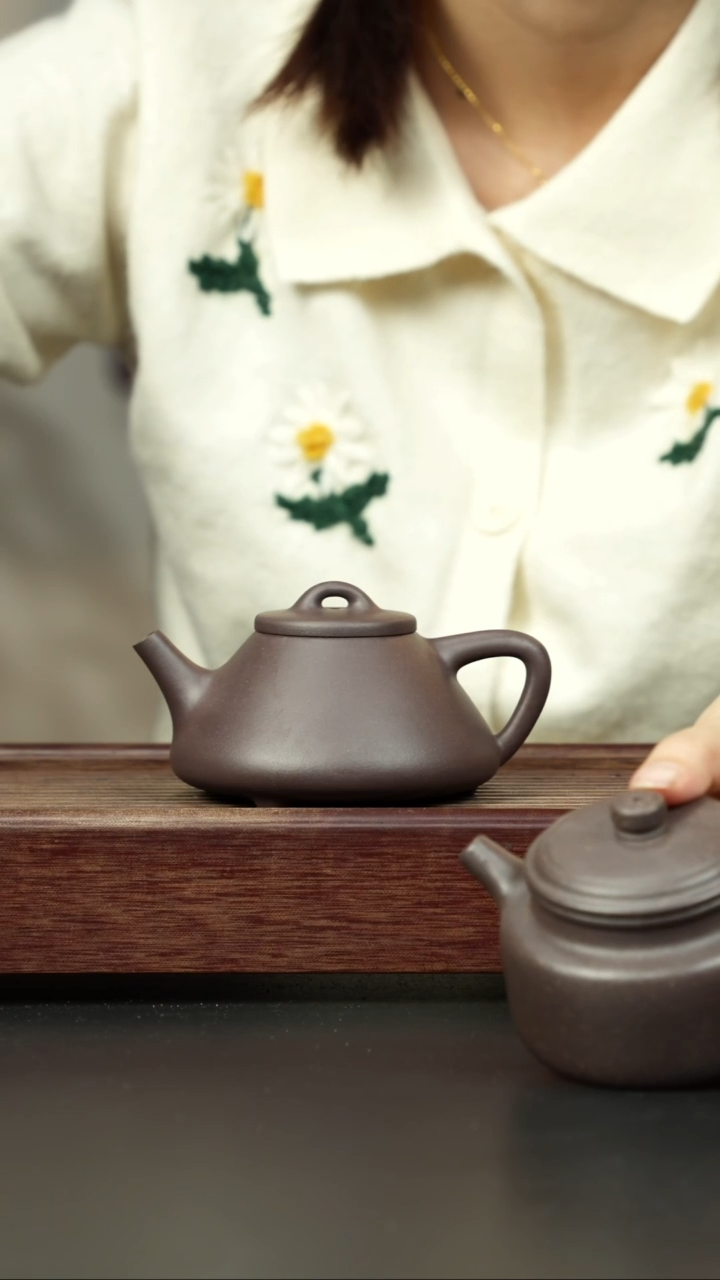 【闪购商品】紫砂茶壶天青 子冶石瓢