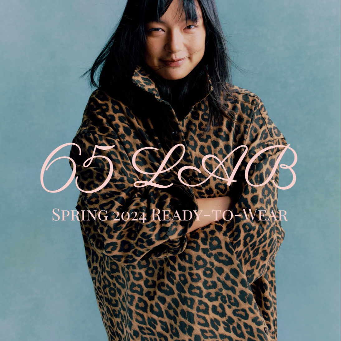 65LAB “原野” 定制定染豹纹  筋骨廓形外套 衬衫