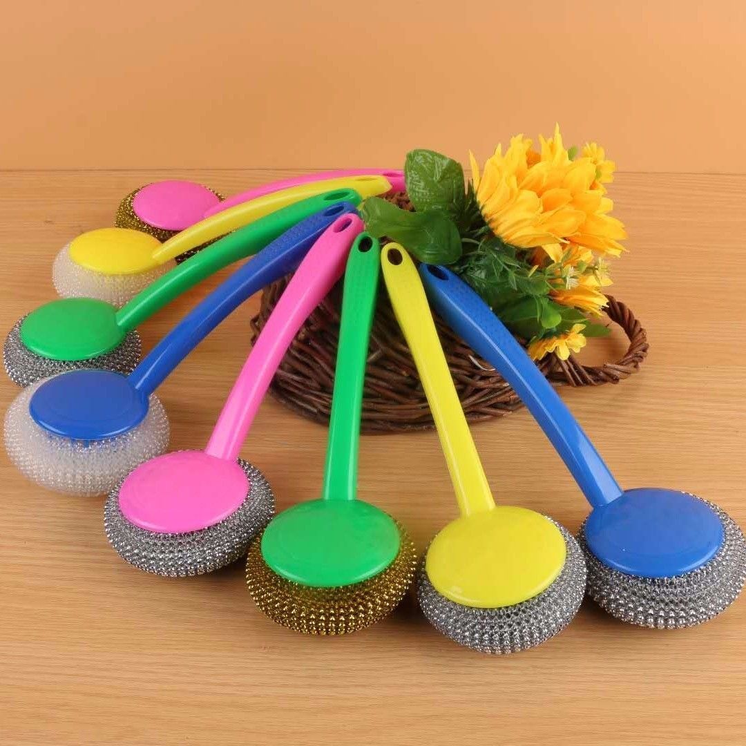 不粘锅不伤手清洁球钢丝球】不伤锅去污强力刷