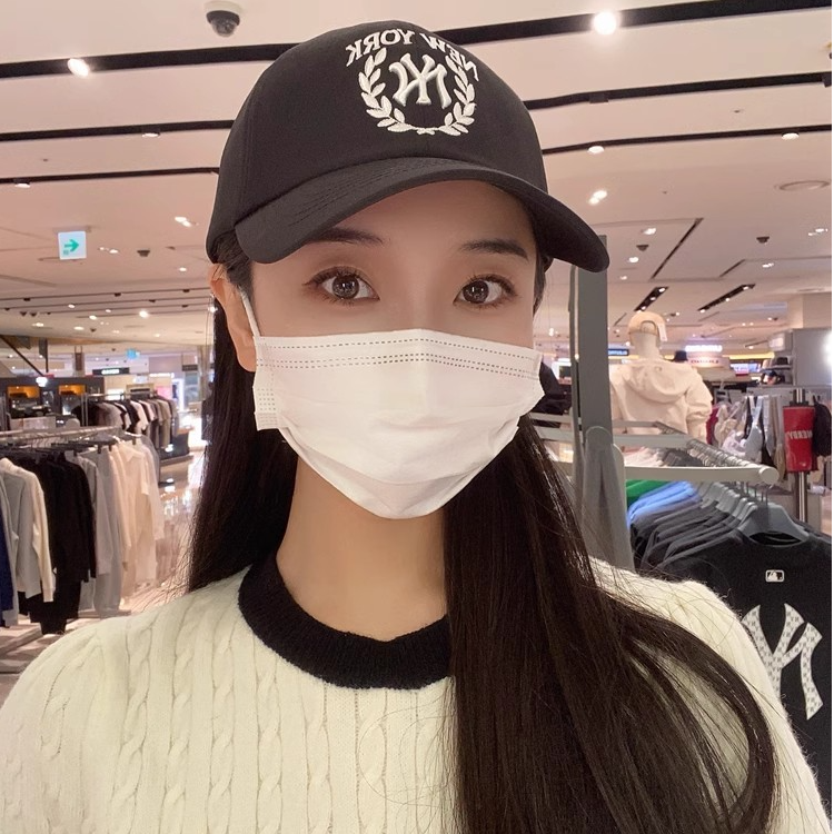 MLB韩国MLB帽子字母NY洋基队鸭舌帽遮阳棒球帽同款潮流户外运动