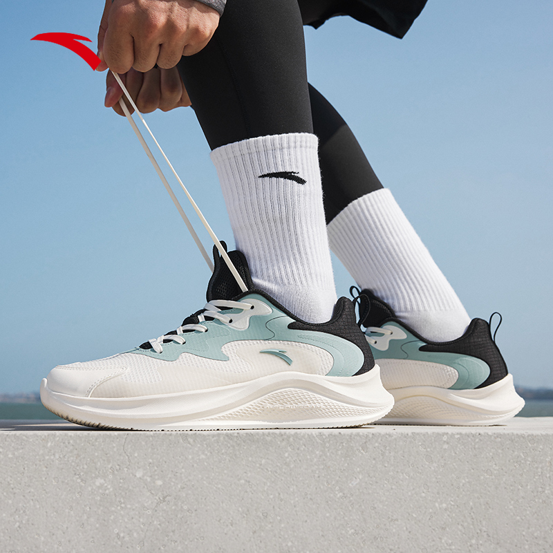 安踏凌云跑步鞋男女同款秋季轻便软底舒适透气运动鞋912315573