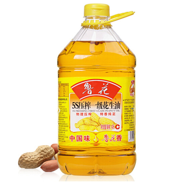 鲁花 5S压榨一级花生油 5436ml/桶