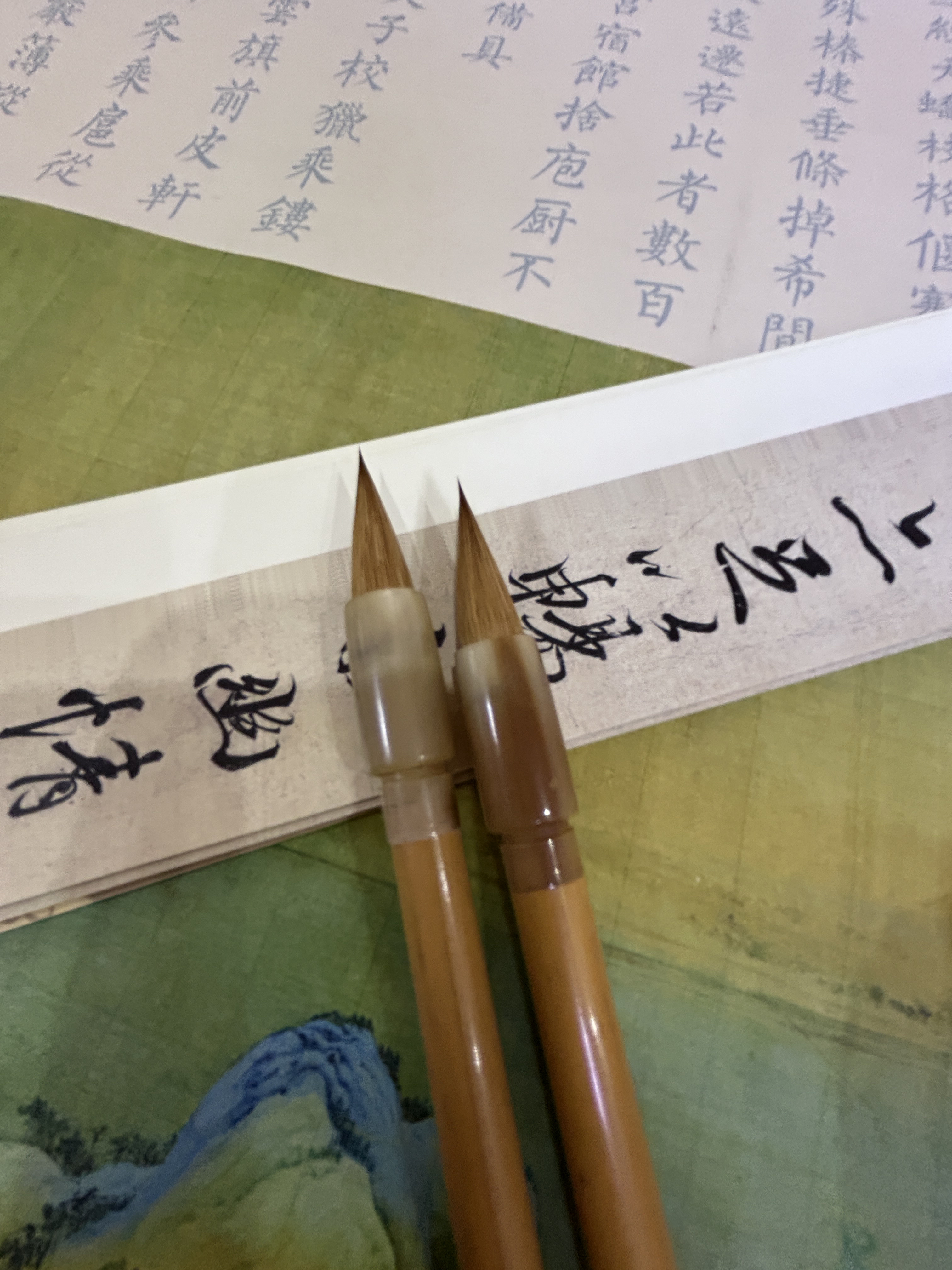 【相宜】古法制作鸡距纯狼毫笔小楷行草书出锋2.3口径.08