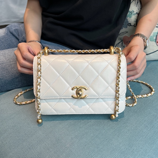 95新 Chanel/香奈儿 苏州包展/双金珠19包/成色直播间为准