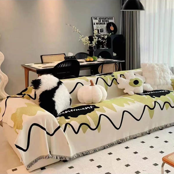 漫游未来轻奢简约防滑加厚加密全盖沙发巾