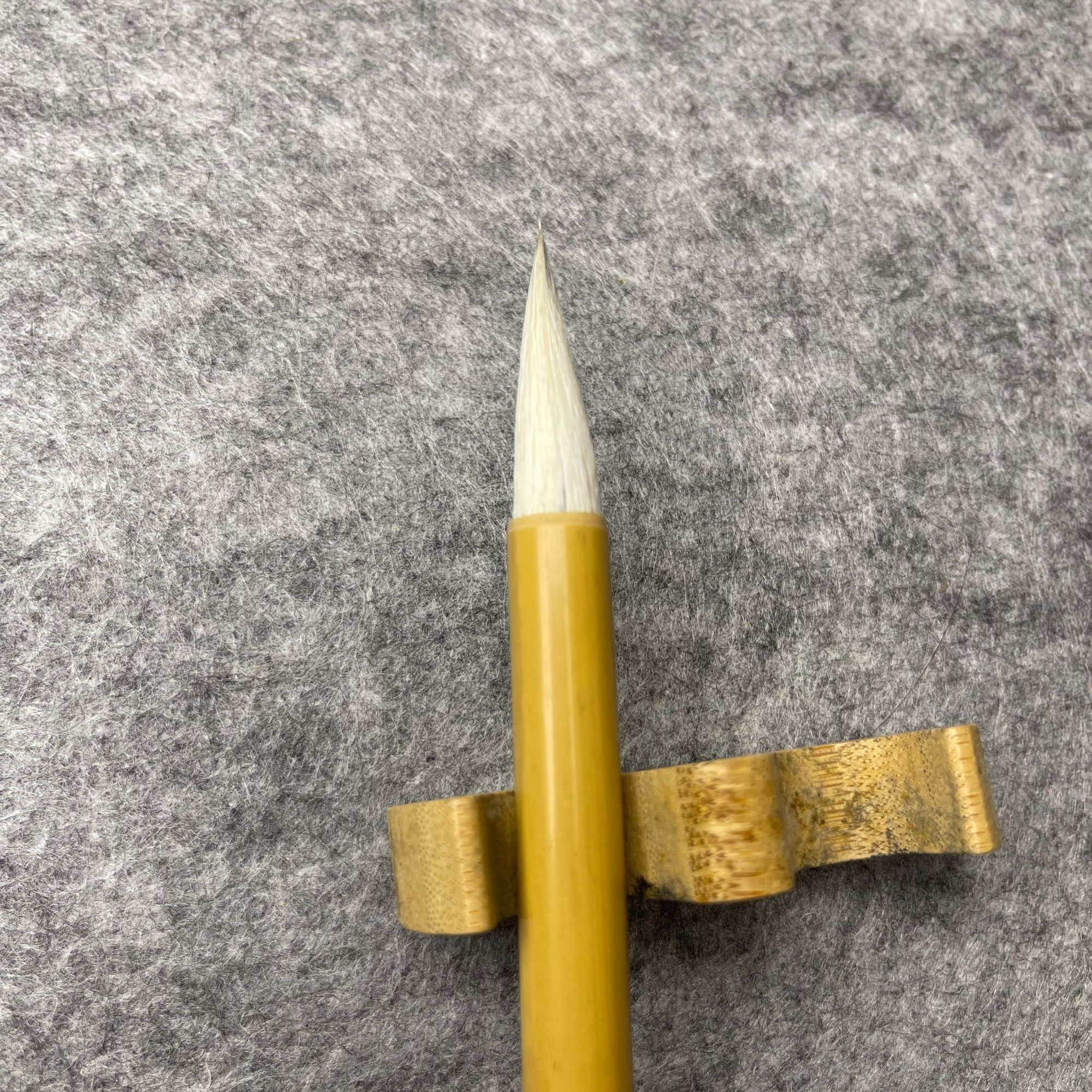 七紫三羊中楷毛笔出锋3.3口径0.9楷书行书篆书