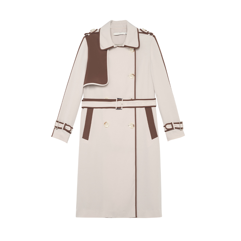 【九月专属】商场同款新品长款撞色风衣N203A31325A