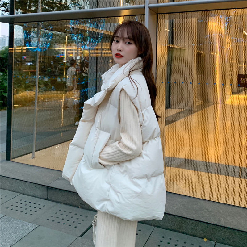 断码清仓羽绒马甲女2023年新款宽韩版宽松外穿无袖马夹面包服秋冬