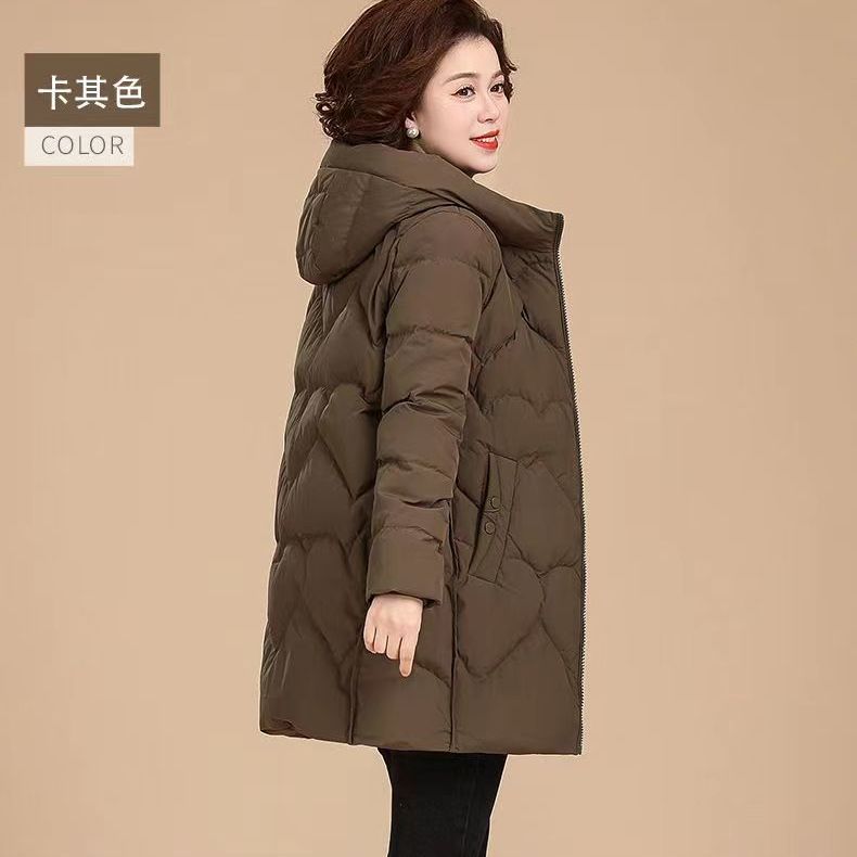 波司断码妈妈羽绒服中长款大码2023新款老年人羽绒服中老年女冬装